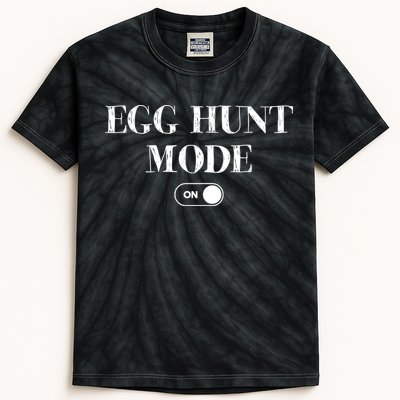 Egg Hunt Mode On Funny Easter Kids Tie-Dye T-Shirt