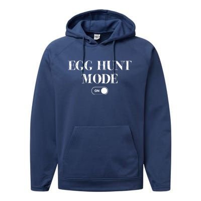 Egg Hunt Mode On Funny Easter Performance Fleece Hoodie