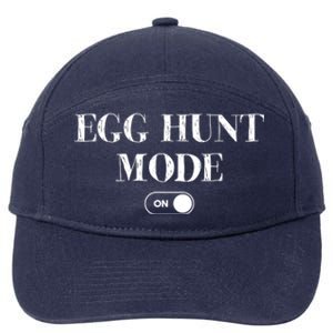 Egg Hunt Mode On Funny Easter 7-Panel Snapback Hat