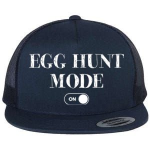 Egg Hunt Mode On Funny Easter Flat Bill Trucker Hat