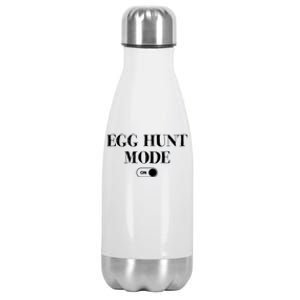 Egg Hunt Mode On Funny Easter Stainless Steel Insulated Water Bottle