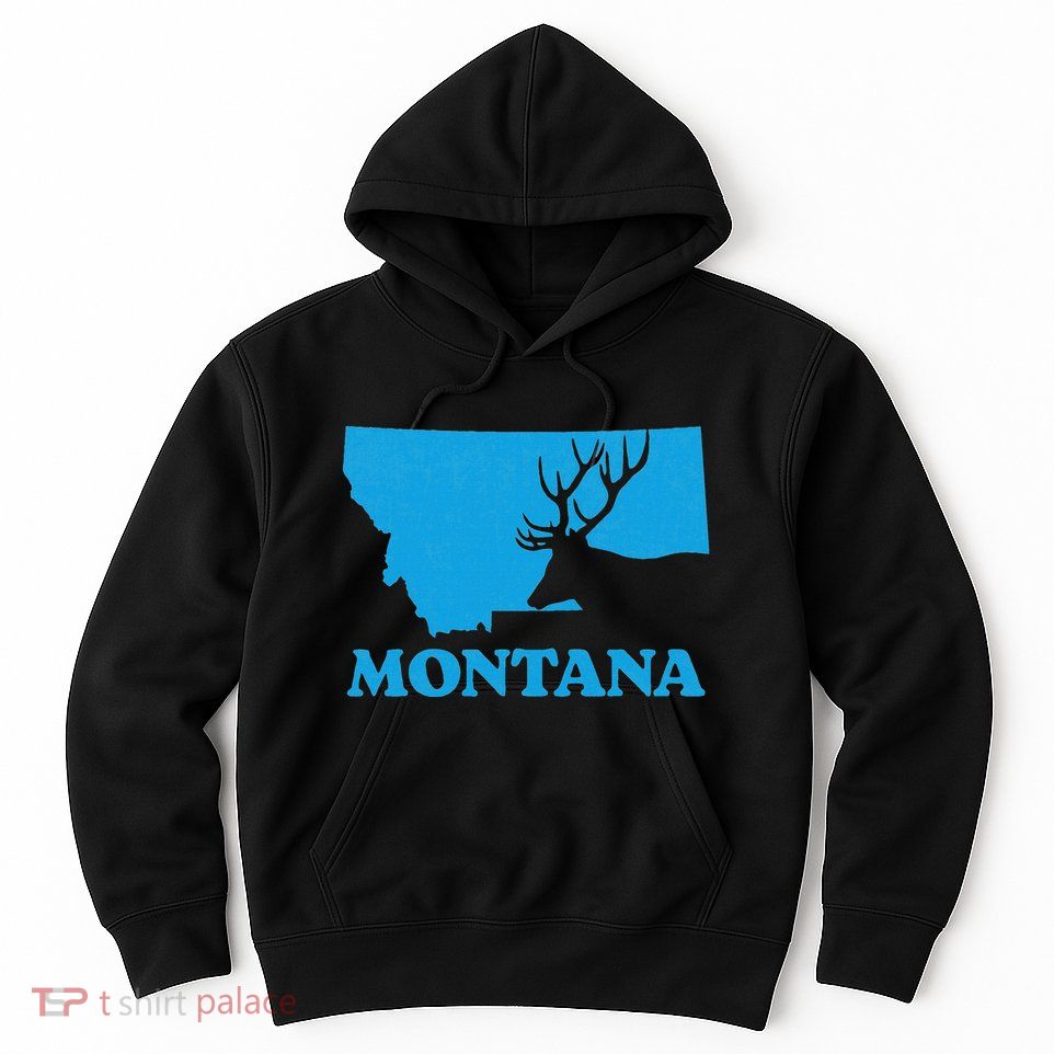 Elk Hunting Montana Deer Elk Hunter Mt State Hoodie