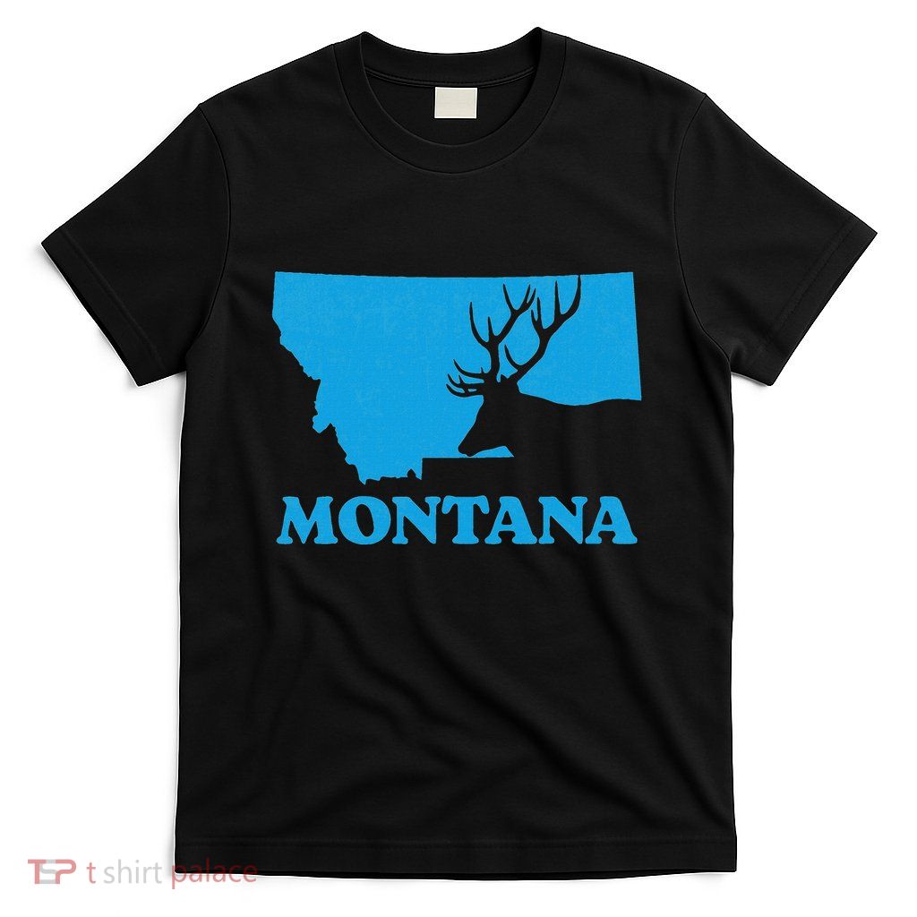 Elk Hunting Montana Deer Elk Hunter Mt State T-Shirt