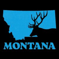 Elk Hunting Montana Deer Elk Hunter Mt State 7-Panel Snapback Hat
