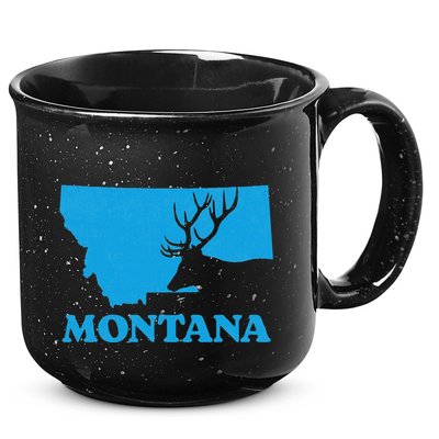 Elk Hunting Montana Deer Elk Hunter Mt State 15oz Campfire Ceramic Mug