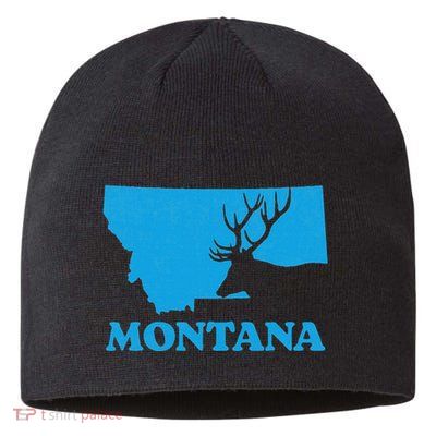 Elk Hunting Montana Deer Elk Hunter Mt State Sustainable Beanie