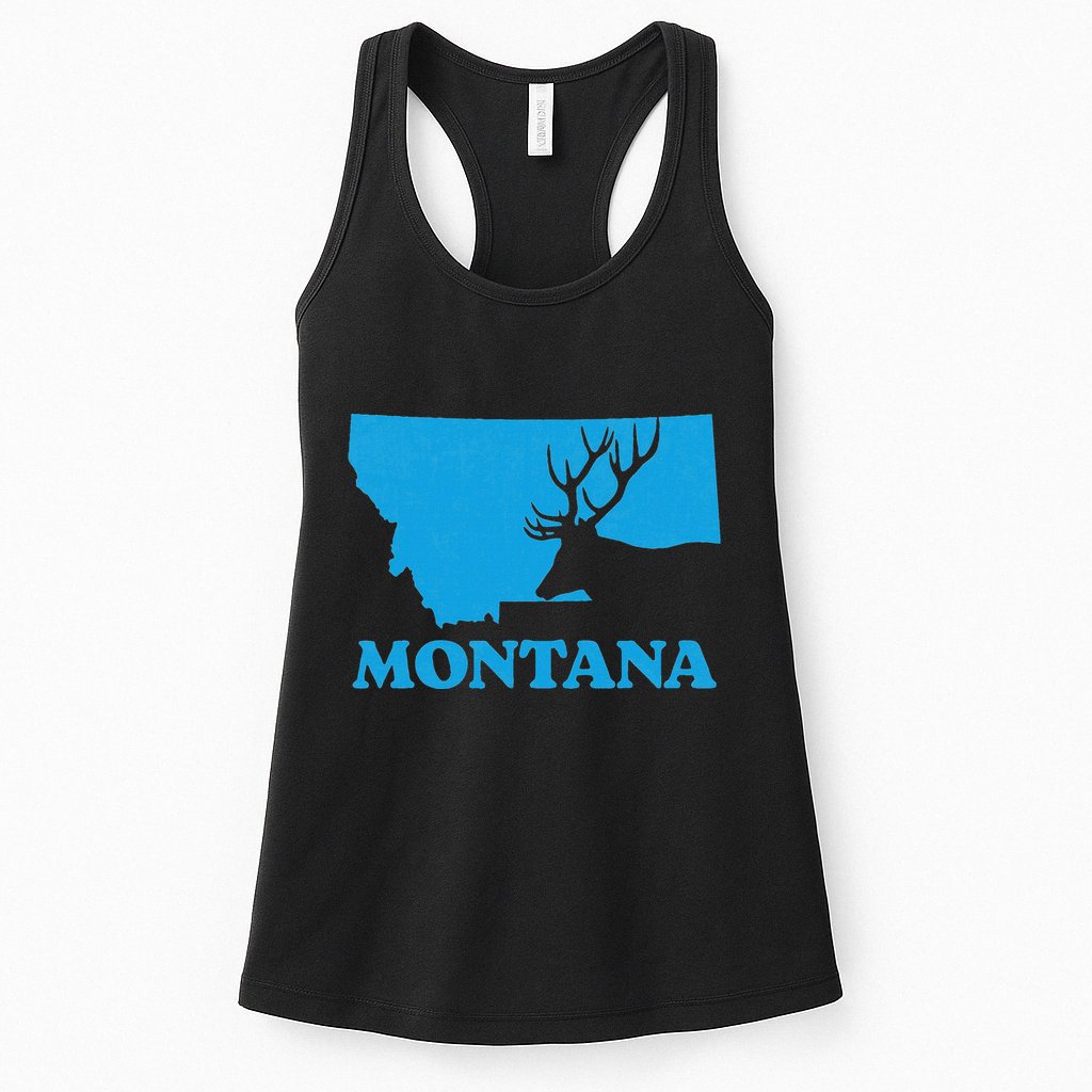 Elk Hunting Montana Deer Elk Hunter Mt State Womens Tank Top