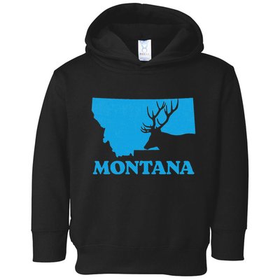 Elk Hunting Montana Deer Elk Hunter Mt State Toddler Hoodie