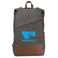 Elk Hunting Montana Deer Elk Hunter Mt State Cotton Canvas Backpack