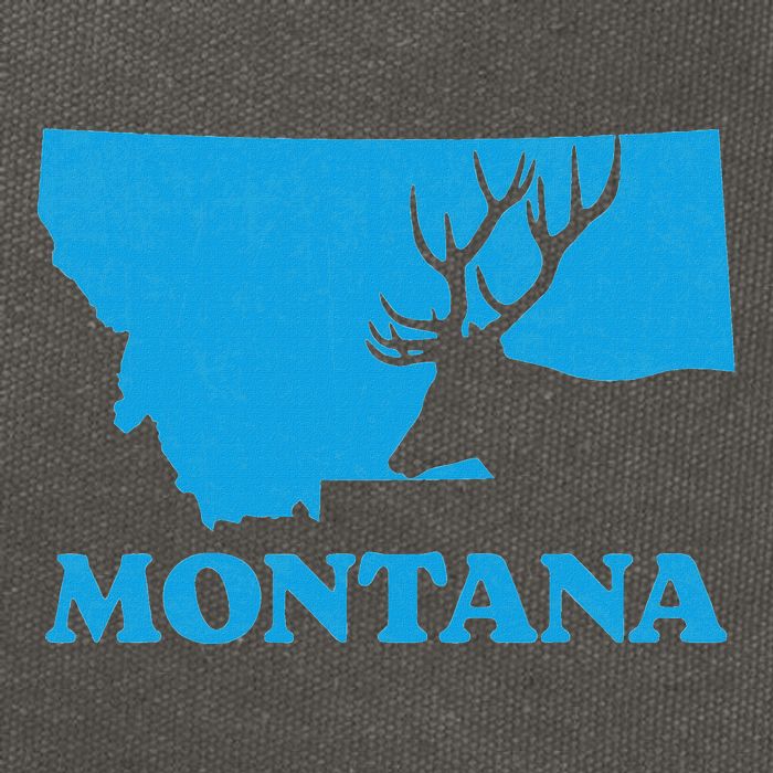 Elk Hunting Montana Deer Elk Hunter Mt State Cotton Canvas Backpack