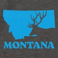 Elk Hunting Montana Deer Elk Hunter Mt State Vector Backpack