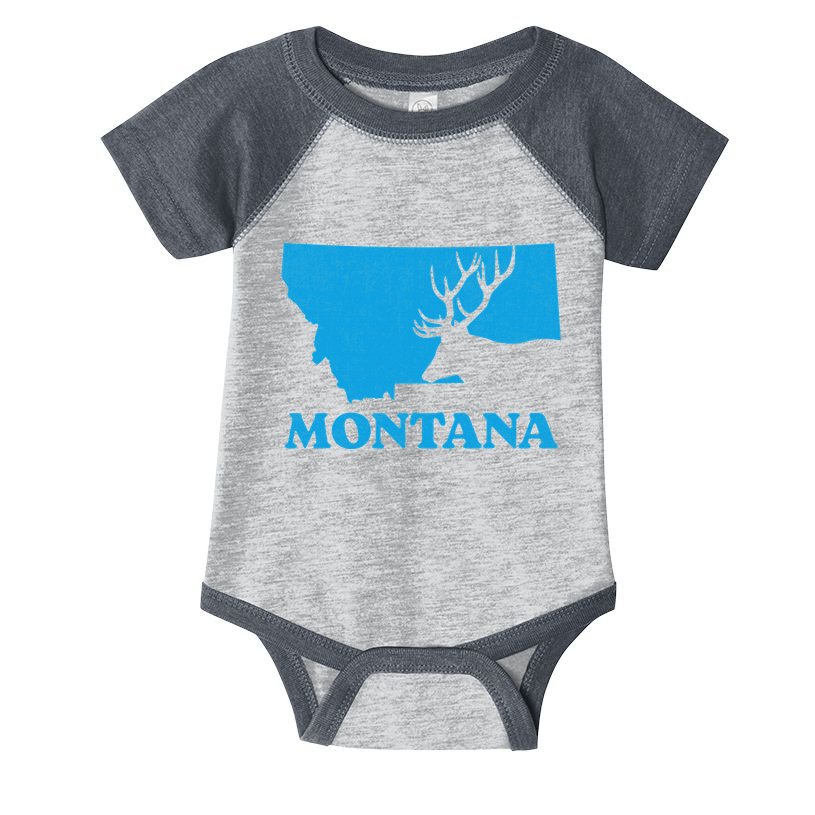Elk Hunting Montana Deer Elk Hunter Mt State Infant Baby Jersey Bodysuit