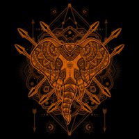 Elephant Head Mandala Impact Tech Backpack