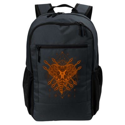 Elephant Head Mandala Daily Commute Backpack