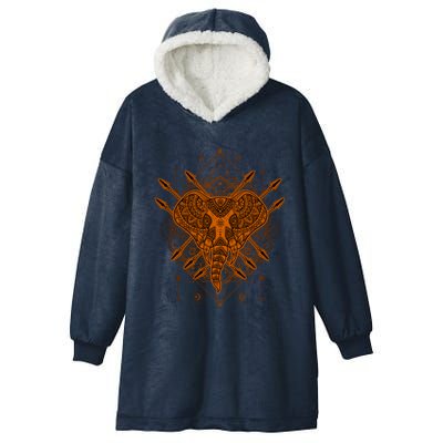 Elephant Head Mandala Hooded Wearable Blanket