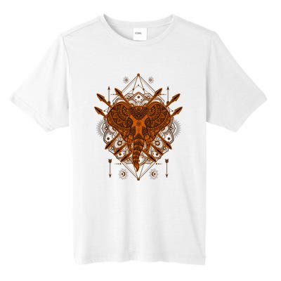 Elephant Head Mandala Tall Fusion ChromaSoft Performance T-Shirt