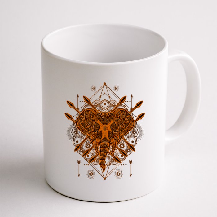 Elephant Head Mandala Coffee Mug