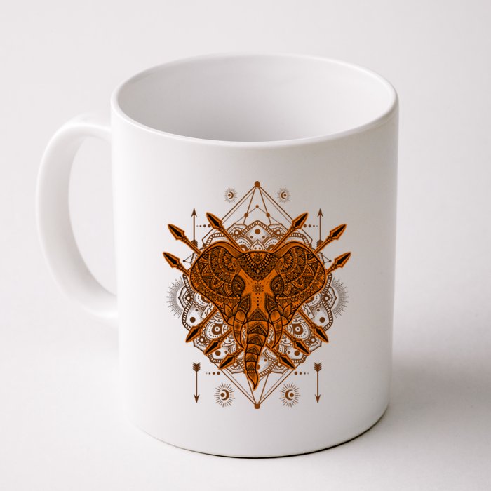 Elephant Head Mandala Coffee Mug