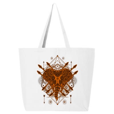 Elephant Head Mandala 25L Jumbo Tote