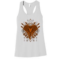 Elephant Head Mandala Women's Racerback Tank