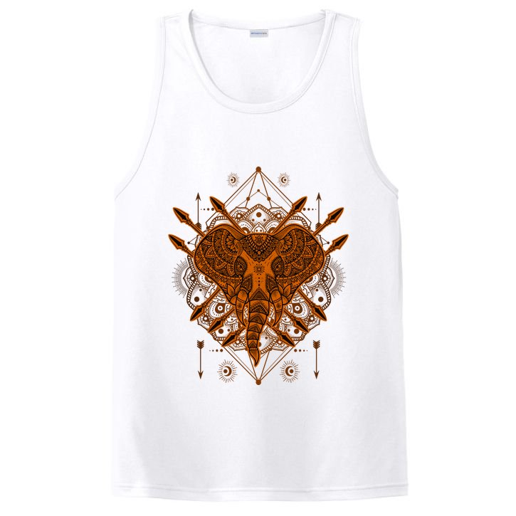 Elephant Head Mandala PosiCharge Competitor Tank