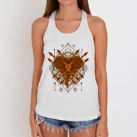 Elephant Head Mandala Women's Knotted Racerback Tank