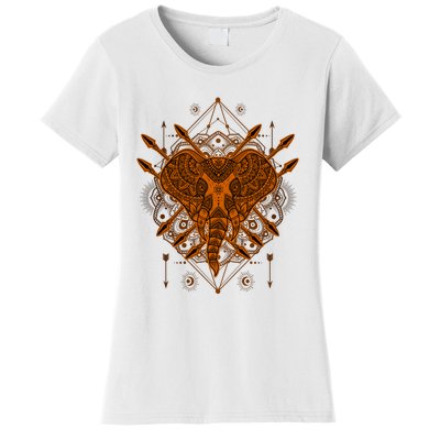 Elephant Head Mandala Women's T-Shirt