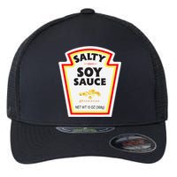 Easy Halloween Matching Costume Salty Soy Sauce Bottle Label Flexfit Unipanel Trucker Cap