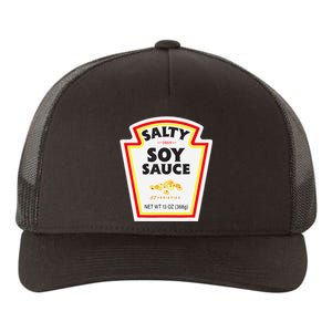 Easy Halloween Matching Costume Salty Soy Sauce Bottle Label Yupoong Adult 5-Panel Trucker Hat