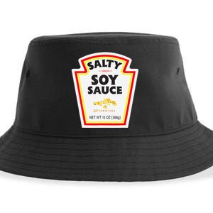 Easy Halloween Matching Costume Salty Soy Sauce Bottle Label Sustainable Bucket Hat