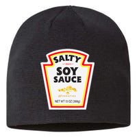 Easy Halloween Matching Costume Salty Soy Sauce Bottle Label Sustainable Beanie