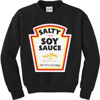 Easy Halloween Matching Costume Salty Soy Sauce Bottle Label Kids Sweatshirt