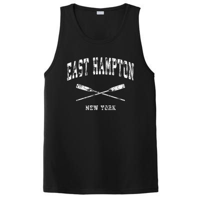 East Hampton New York Vintage Nautical Crossed Oars PosiCharge Competitor Tank