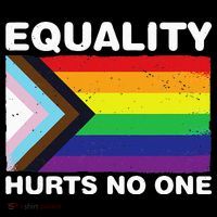 Equality Hurts No One Inclusive Progress Pride Flag Poster
