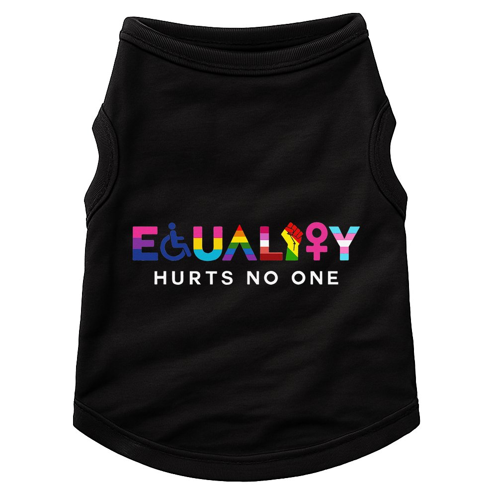Equality Hurts No One LGBT Black Disabled  Right Kind Doggie Tank