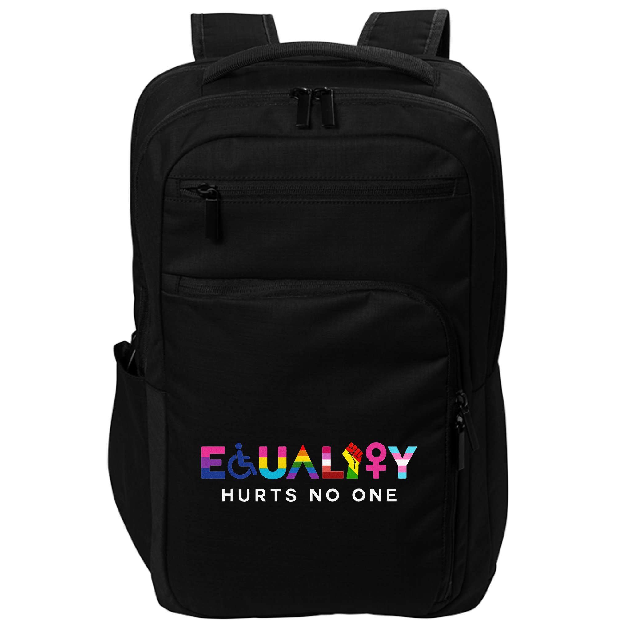 Equality Hurts No One LGBT Black Disabled  Right Kind Impact Tech Backpack