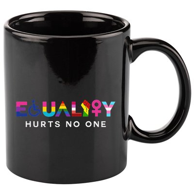 Equality Hurts No One LGBT Black Disabled  Right Kind 11oz C Handle Ceramic Mug
