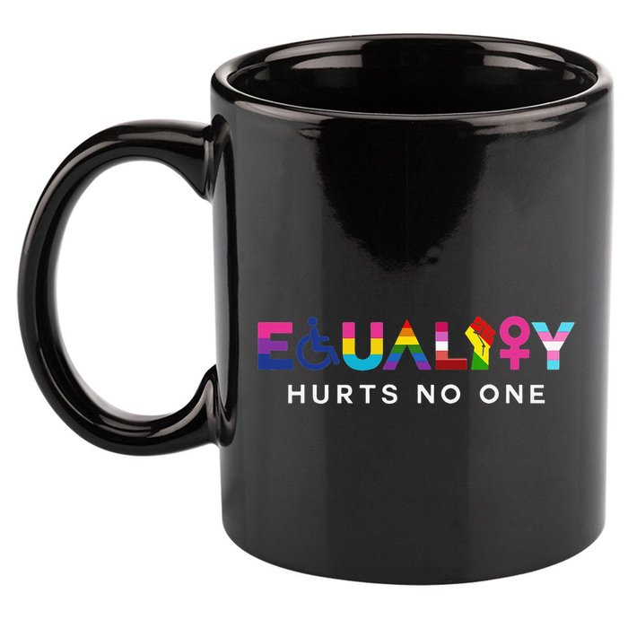 Equality Hurts No One LGBT Black Disabled  Right Kind 11oz C Handle Ceramic Mug