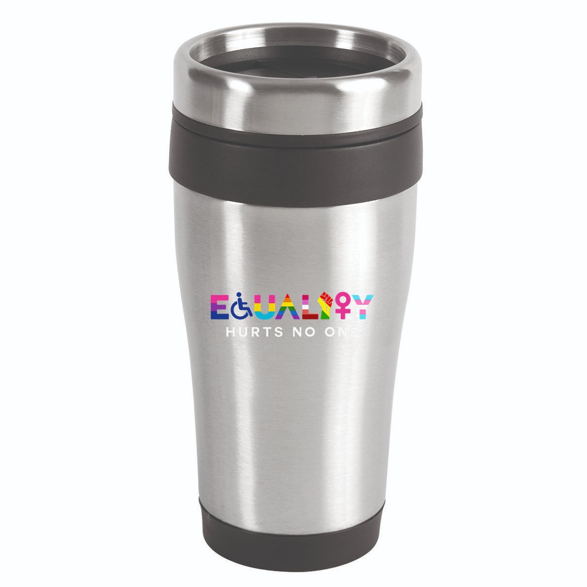 Equality Hurts No One LGBT Black Disabled  Right Kind 16oz Travel Tumbler