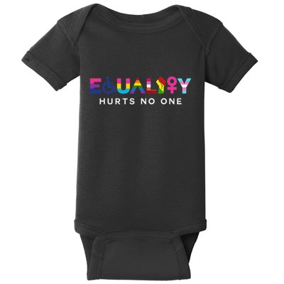 Equality Hurts No One LGBT Black Disabled  Right Kind Baby Bodysuit