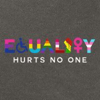 Equality Hurts No One LGBT Black Disabled  Right Kind Cotton Canvas Backpack
