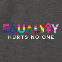 Equality Hurts No One LGBT Black Disabled  Right Kind Vector Backpack