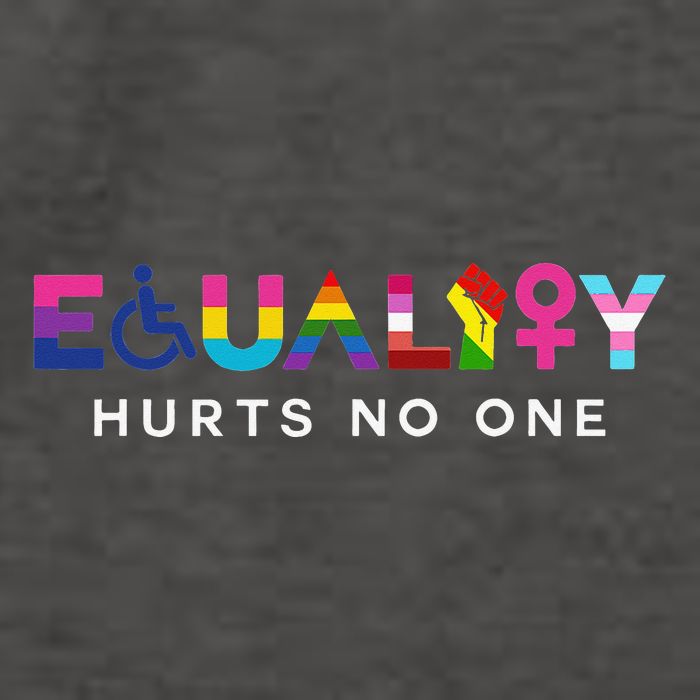 Equality Hurts No One LGBT Black Disabled  Right Kind Vector Backpack