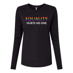 Equality Hurts No One Pride LGBT T Womens Cotton Relaxed Long Sleeve T-Shirt