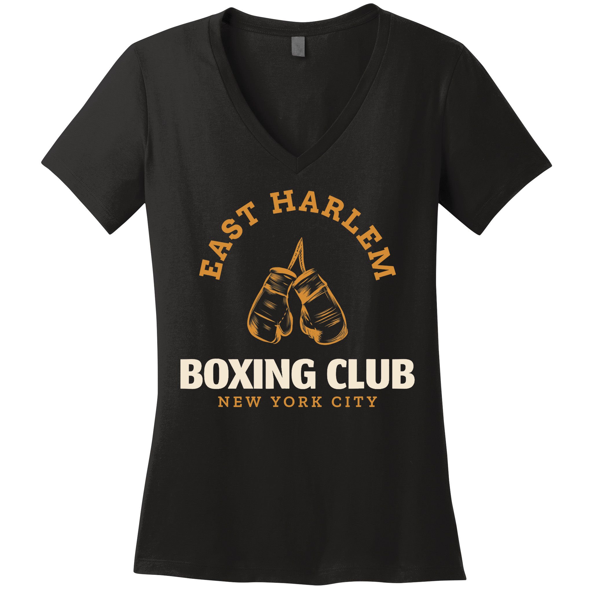 East Harlem New York City Boxing Club Boxing Women's V-Neck T-Shirt