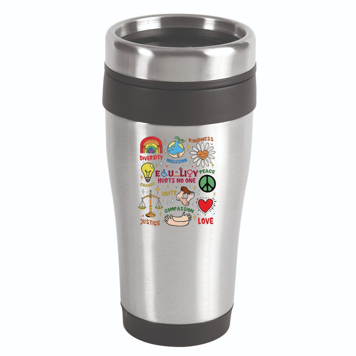 Equality Hurts No One Human Rights 16oz Travel Tumbler