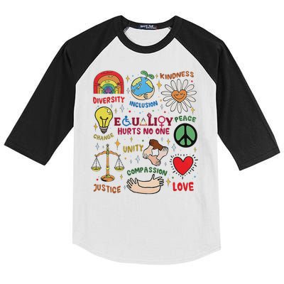 Equality Hurts No One Human Rights Kids Colorblock Raglan Jersey