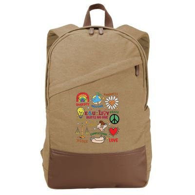 Equality Hurts No One Human Rights Cotton Canvas Backpack