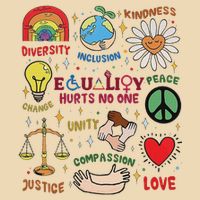Equality Hurts No One Human Rights Drawstring Bag