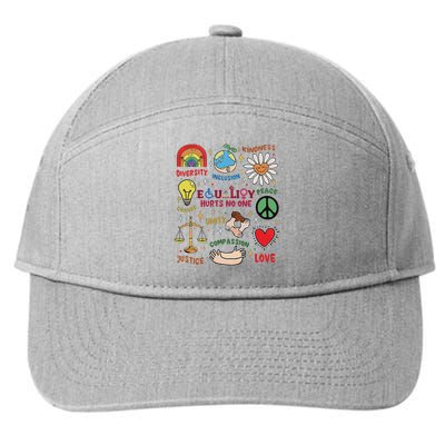 Equality Hurts No One Human Rights 7-Panel Snapback Hat